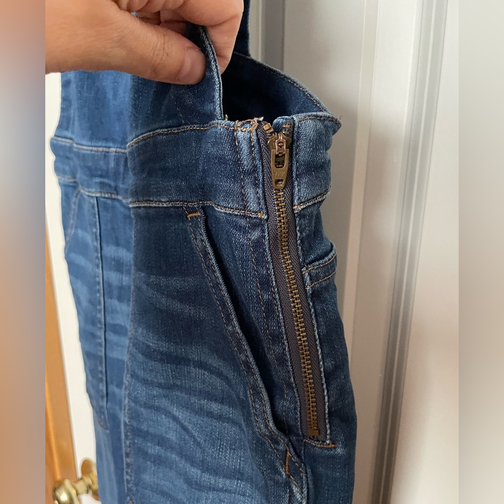 Women's Blue Denim Overalls - Picture 6 of 13